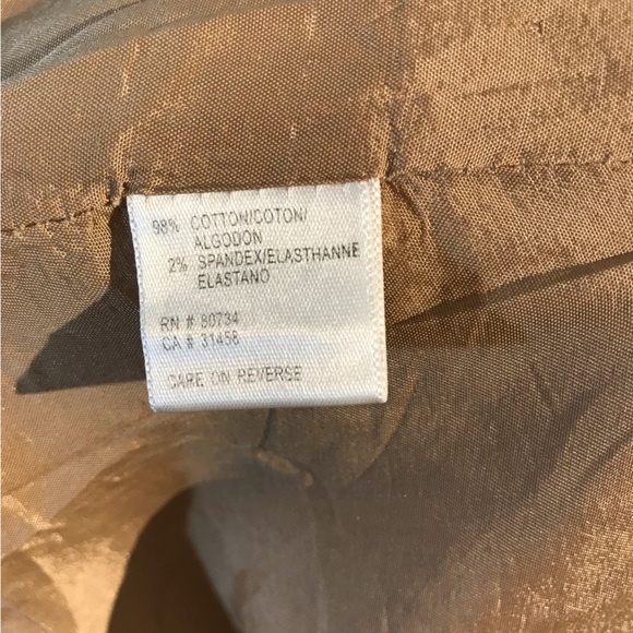 BCBG MAXAZRIA Lightweight Soft Corduroy Button Up Jacket Blazer Women Medium Tan - Picture 8 of 9